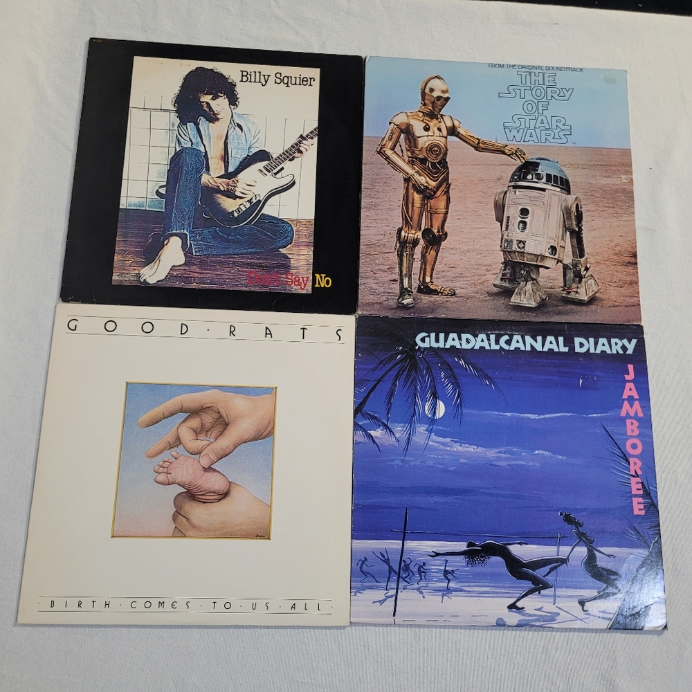4 Vinyl Records